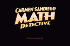 Carmen Sandiego: Math Detective Title Screen